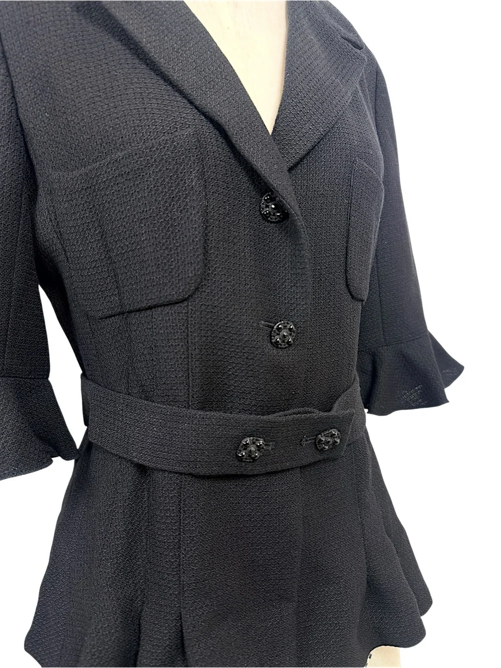 Chanel Cruise 2007 Belted Peplum Jacket FR36